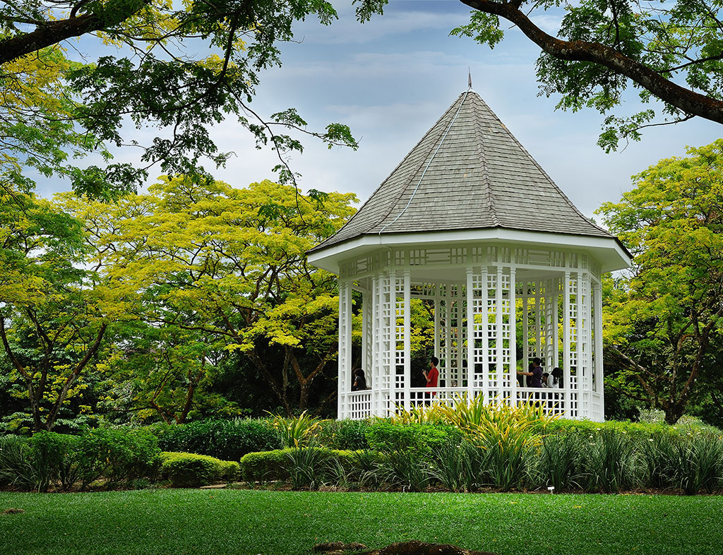 A pagoda in the Botanic Gardens