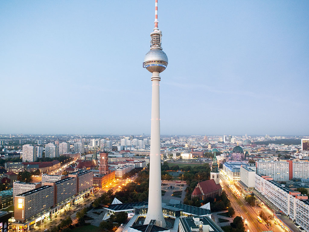 The TV tower in Alexanderplatz