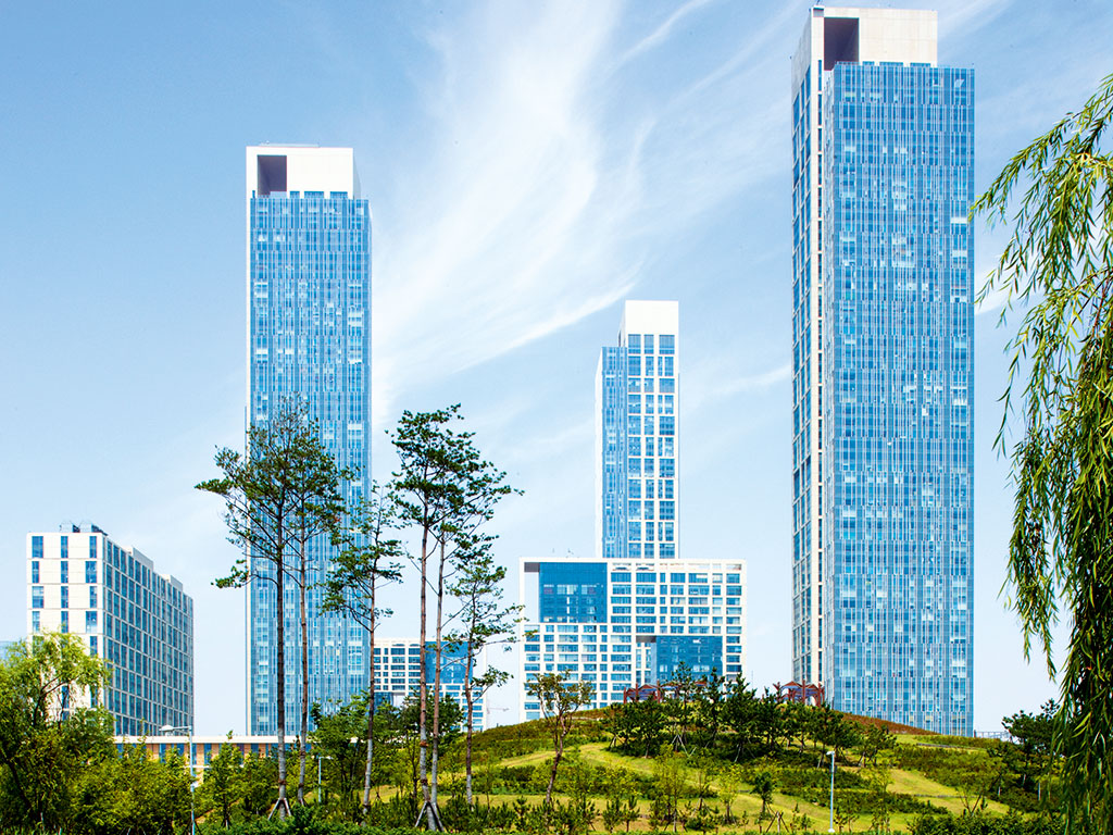 Songdo is a global business hub