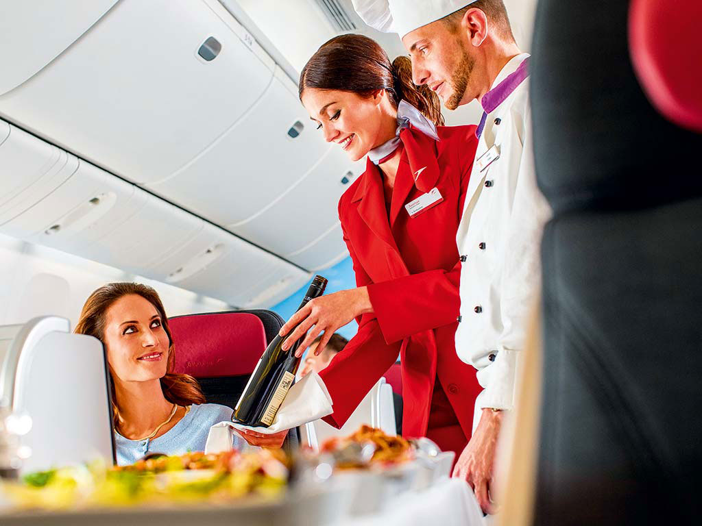 Austrian Airlines has partnered with DO & CO to offer passengers exclusively homemade food