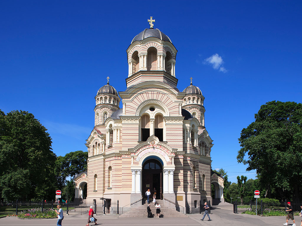 A Russian Orthodox Cathedral in Riga