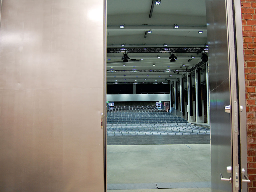 The 800-seat Avanti Hall, one of the Art Factory's main event halls