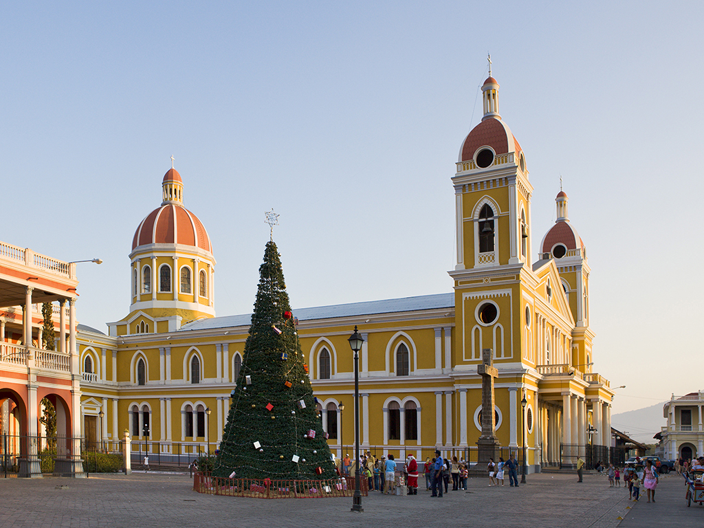 Granada cathedral. Granada is considered by many to be the capital of Nicaragua, a title officially held by Léon 