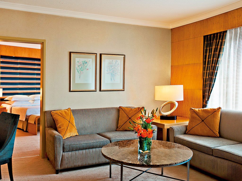 The Sheraton Ankara's rooms provide luxurious amenities while still retaining a traditional Turkish style