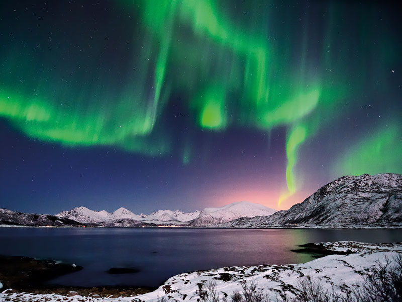 Aurora Borealis in Tromsø, Norway