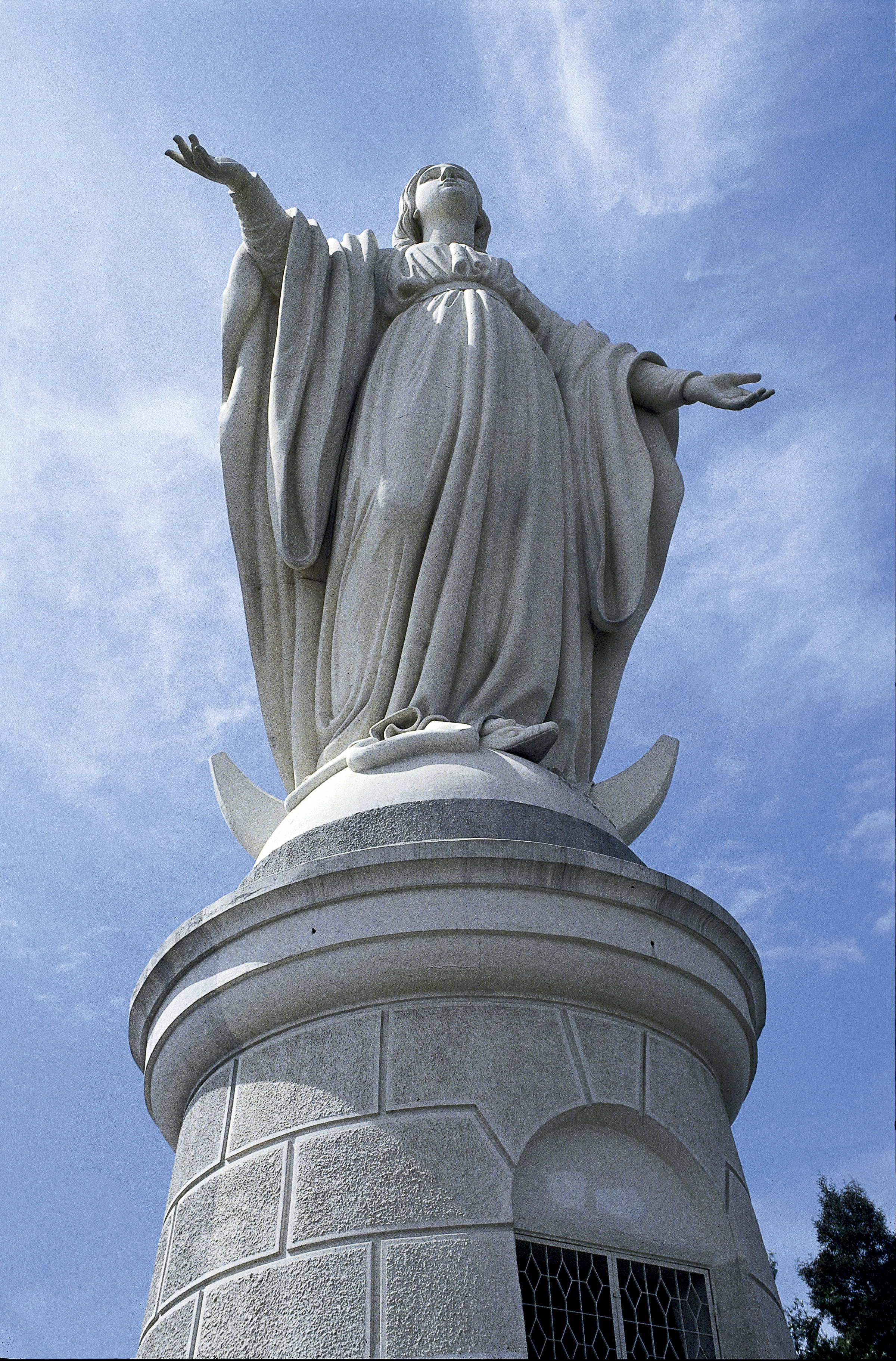 The Statue of the Virgin Mary on San Cristobal Hill, Santiago
