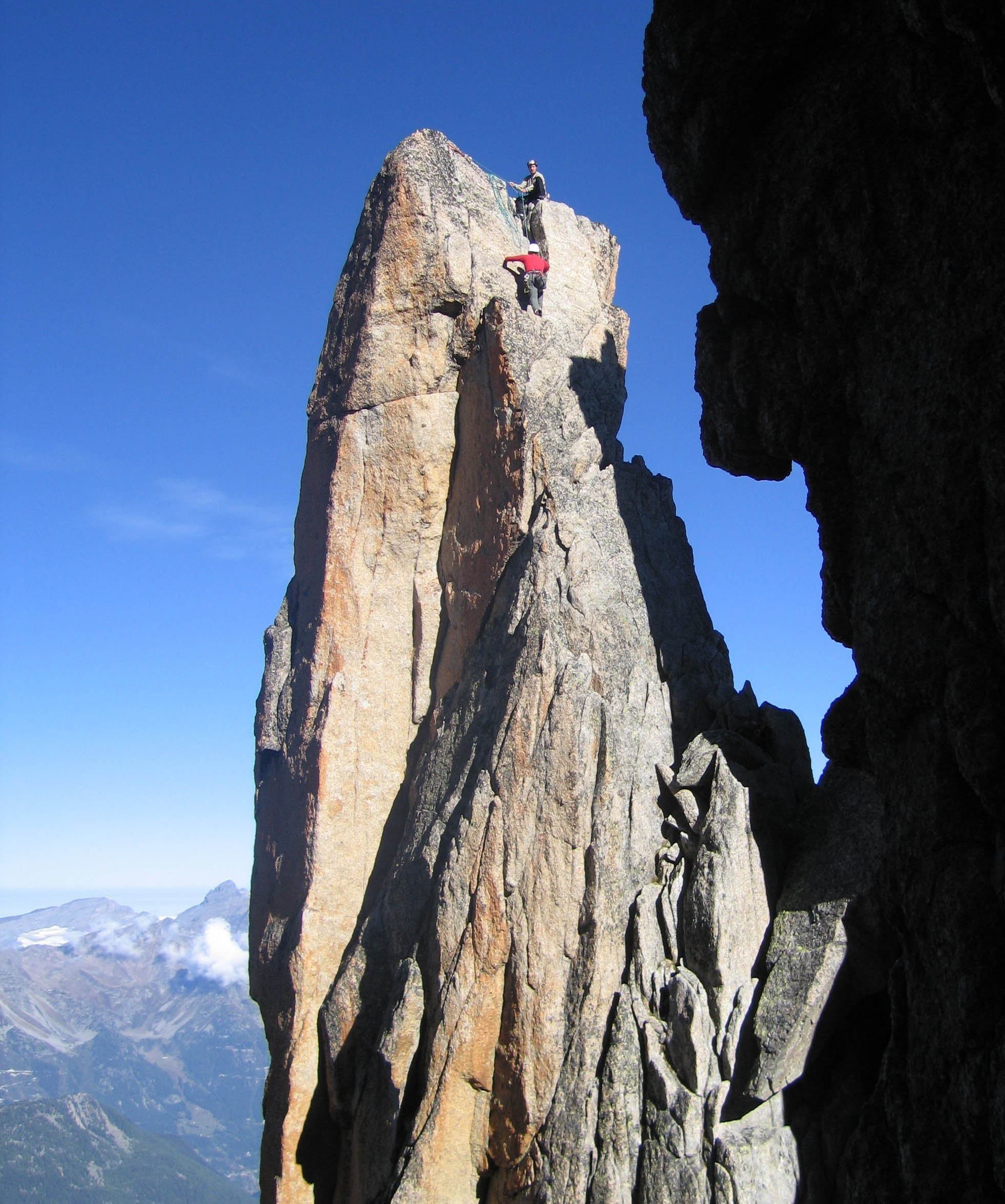 Rock climbing at Verbier St Bernard