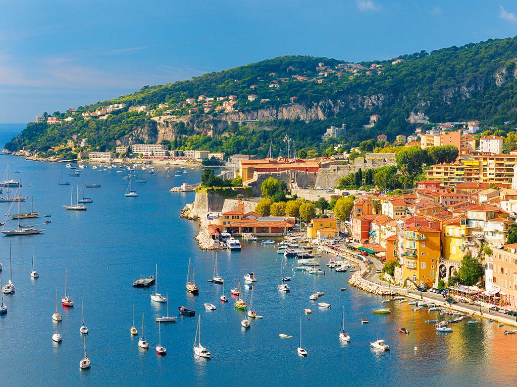 Villefranche-sur-Mer on the French Riviera coast
