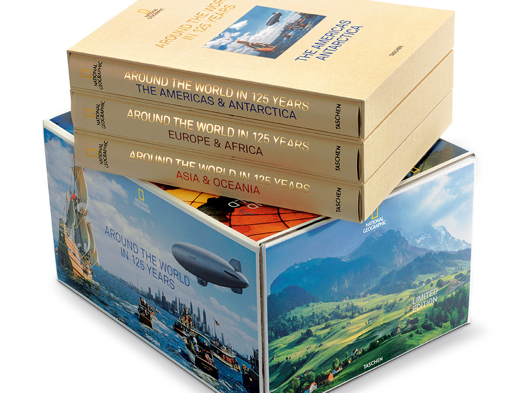 National Geographic and Taschen have partnered together to create a 1,404-page, three volume collection of photographs, titled 'Around the World in 125 Years'