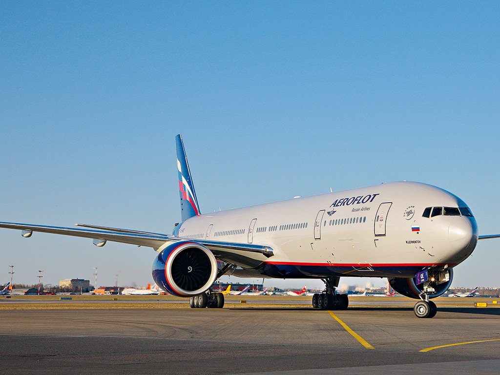 An Aeroflot plane: the company has received global recognition in the last few years for its quality services, excellent record of flight safety, and regard for punctuality