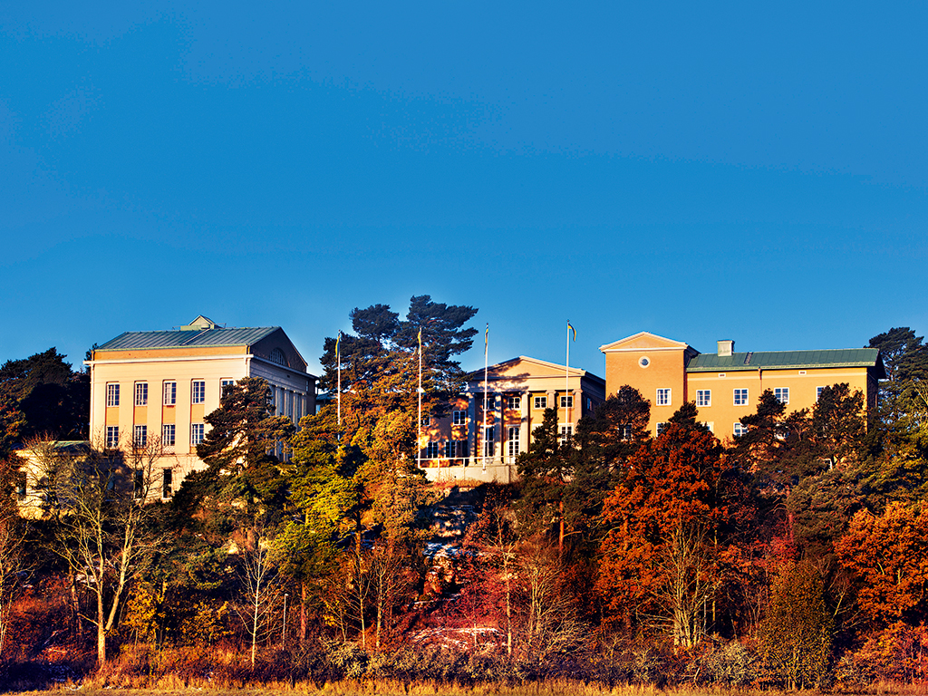 Sigtunaskolan Humanistiska Läroverket boarding school overlooks the pretty, medieval town of Sigtuna