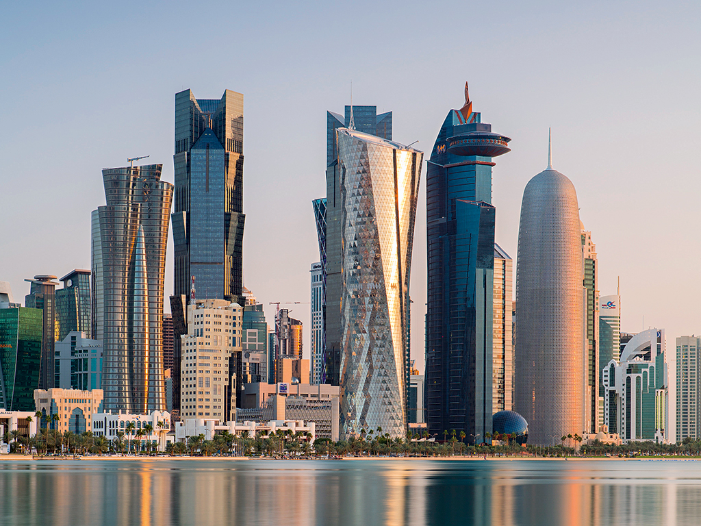 The West Bay central financial district of Doha, Qatar. The country has become a top destination for meetings, incentives, conferences and exhibitions