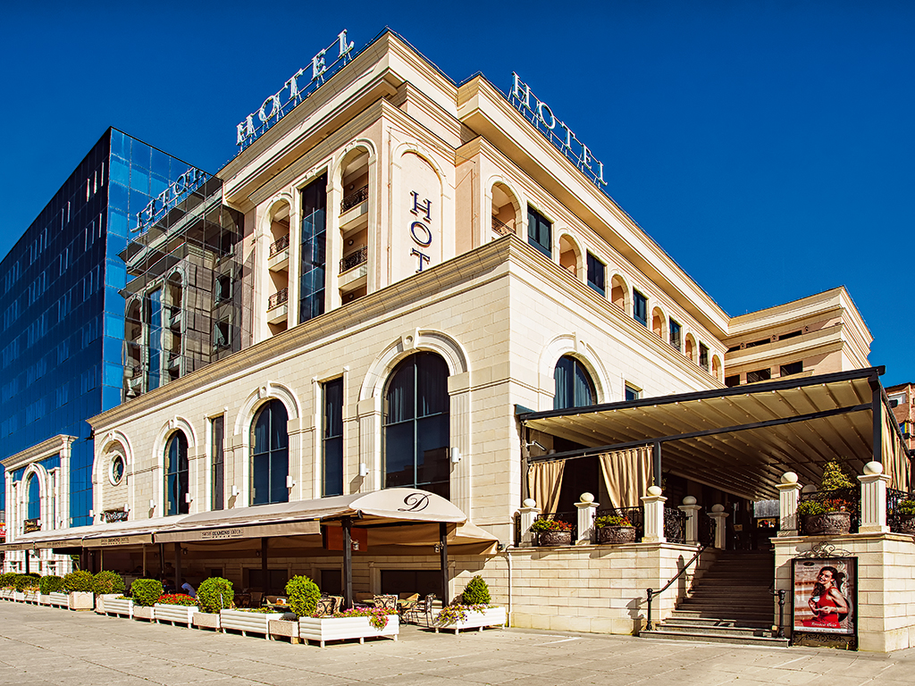 The Swiss Diamond Hotel is located in the heart of the Republic of Kosovo and offers tourists stunning views of the Balkans