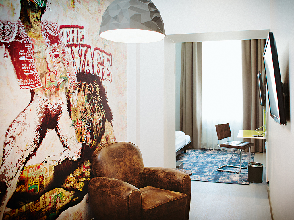 The majority of the hotel's rooms were individually designed, guaranteeing a unique and exciting stay