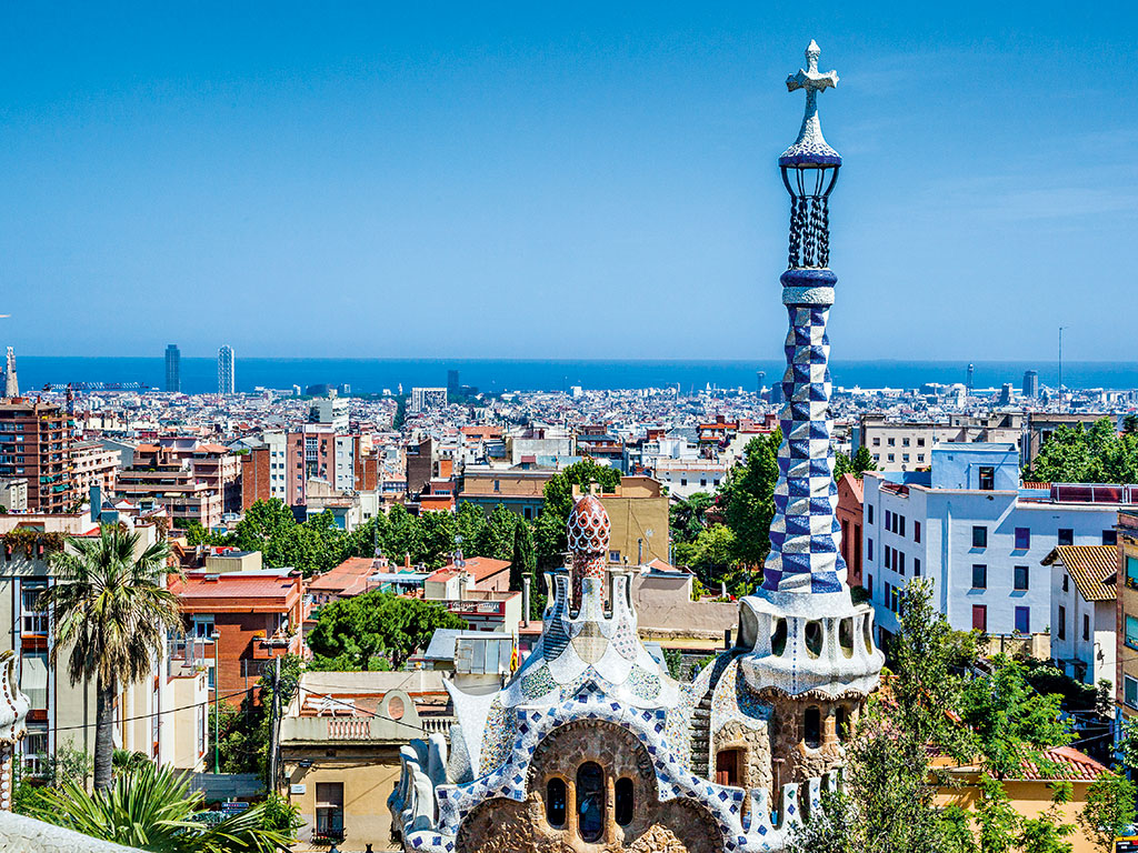 Gaudi's famous Park Güell (pictured) is one of the largest tourist attractions in the city of Barcelona