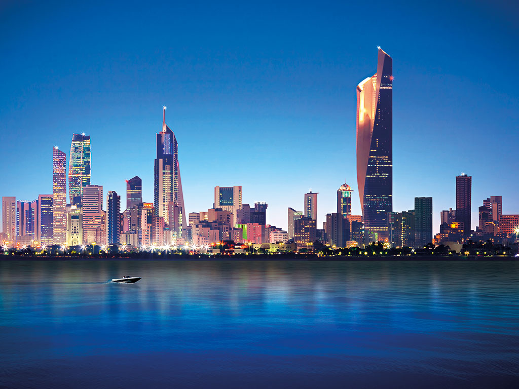 The skyline of Kuwait City, GCC. Alshamel Travel has seen tourism in the region grow rapidly as a result of advances in IT and telecommunications